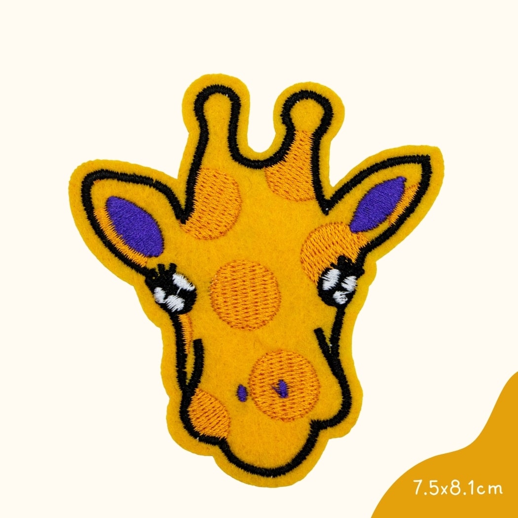 Funkey Monkey Bügelbild – Bunte Giraffe Funkey, ideal zur kreativen und individuellen Gestaltung von Kinderkleidung.