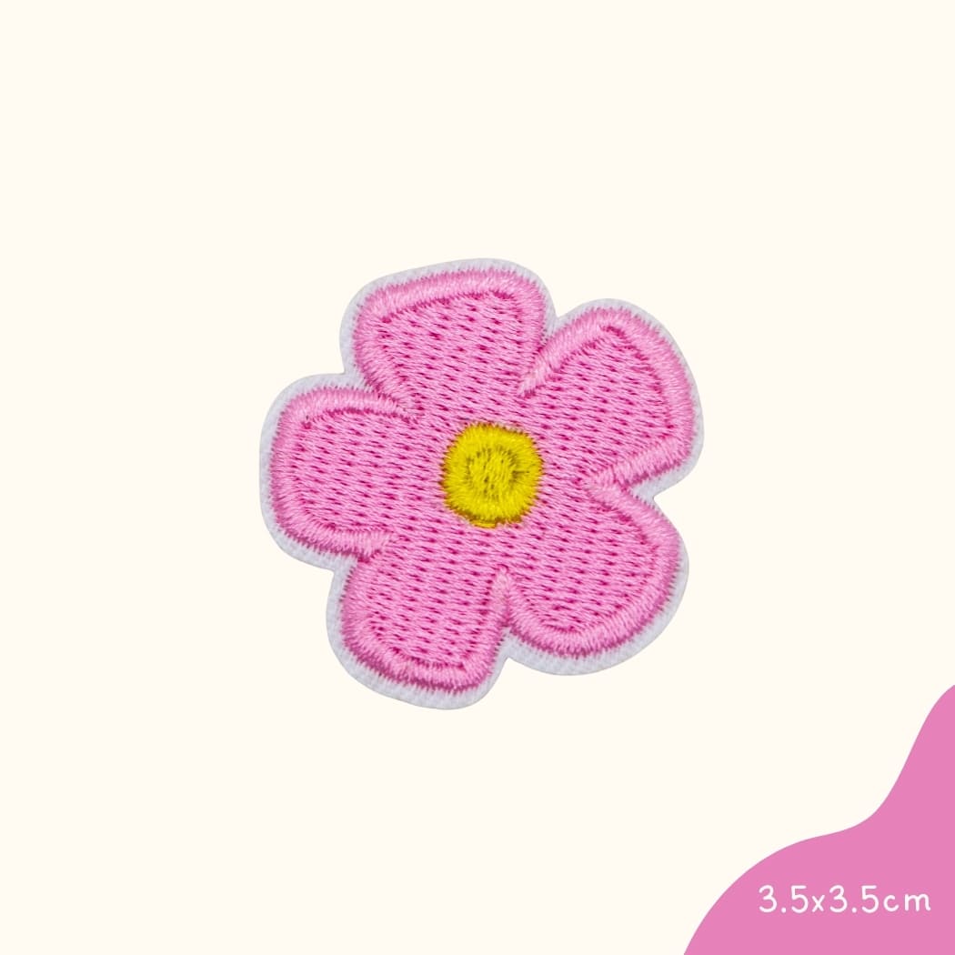 Kleine Blume Rosa Bügelbild