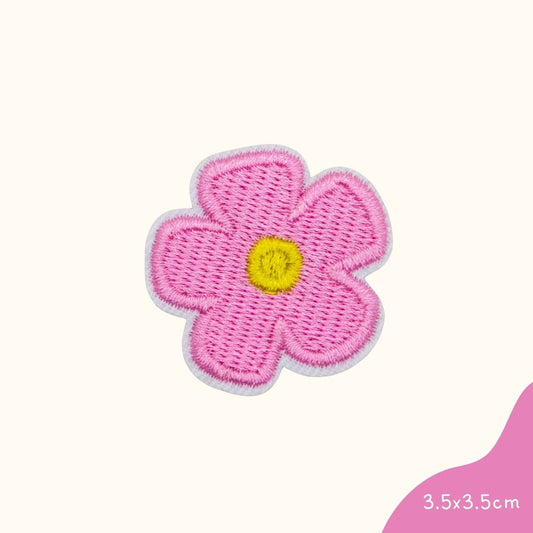 Kleine Blume Rosa Bügelbild